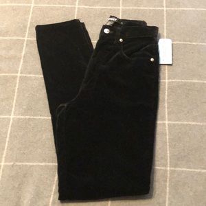 DKNY Wool/Angora/Nylon Tapered Leg Pants Black New